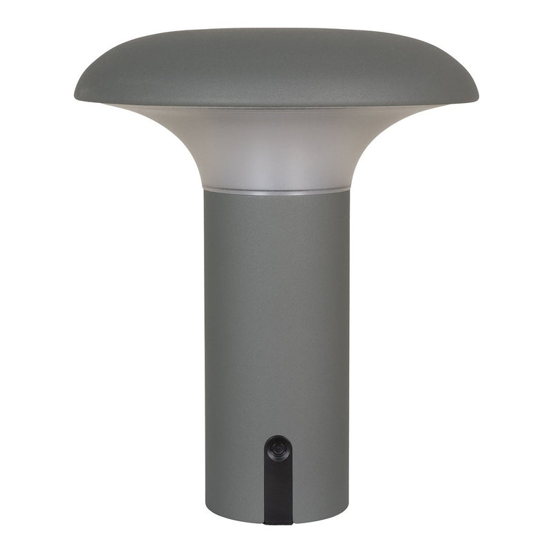 LED-Leuchte Ramsey – Grau, kabellos, L 17 × B 17 × H 21 cm