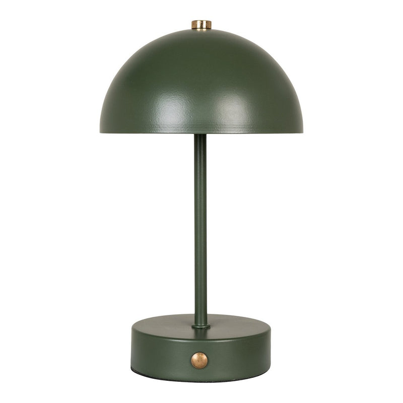 LED-Tischlampe Holt – Grün, kabellos, aus Metall