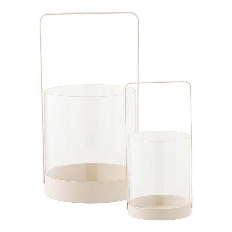 Windlichter Hurricane – Glas & Metall, 2er-Set