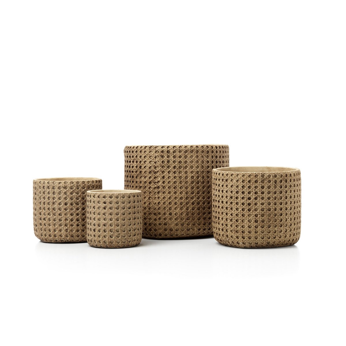 Übertopf RattanRock – in Kombination mit weiteren Pieces