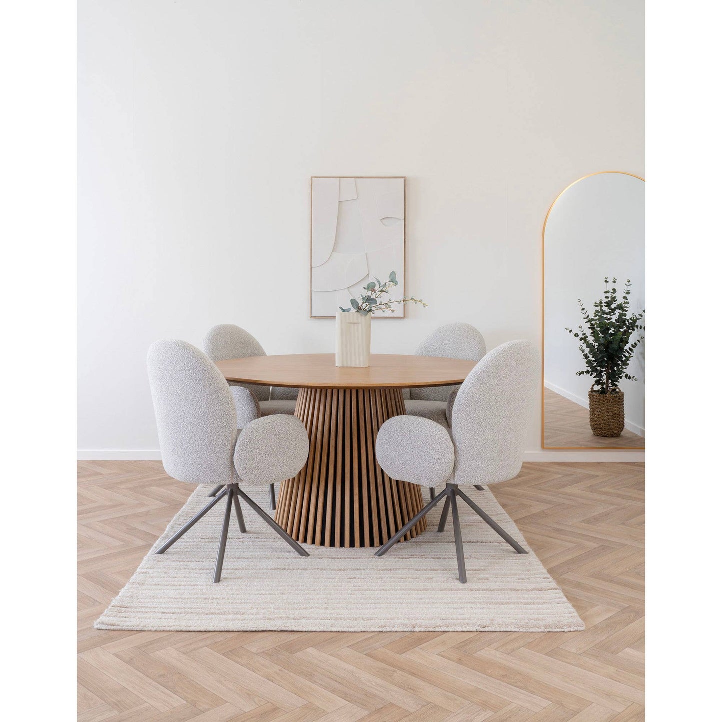 Vase Grau