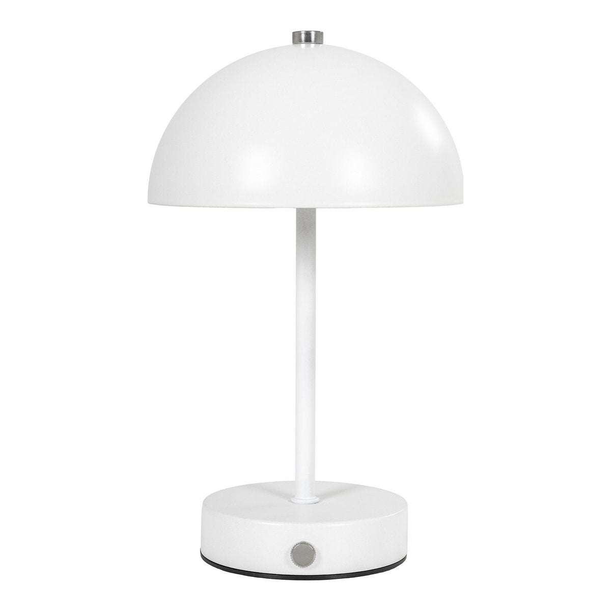 LED-Tischlampe Holt – Weiß, kabellos, aus Metall