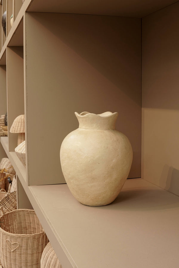 Terrakotta-Vase „Mara“ Handgefertigt