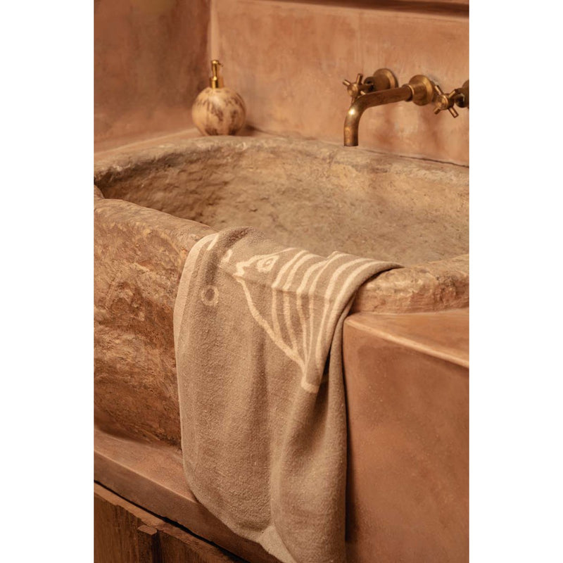 Küchentuch Linen Fish – Detailaufnahme der Oberfläche