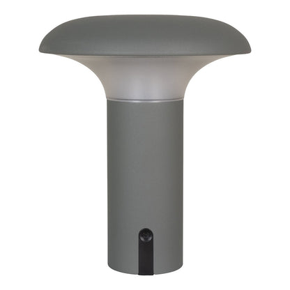 LED-Leuchte Ramsey – Grau, kabellos, L 17 × B 17 × H 21 cm