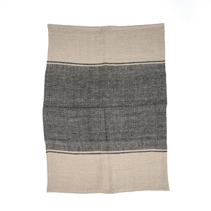 Küchentuch Linen Moody – Leinen Naturschwarz, 50 × 70 cm, L 50 × B 70 × H 2 cm