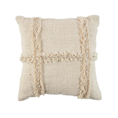 Kissenbezug Nomad – Baumwolle Natur, 50 × 50 cm, L 50 × B 50 × H 10 cm