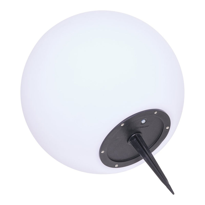 Solarleuchte Lifton – Weiß, Ø 25 cm, aus PP-Kunststoff