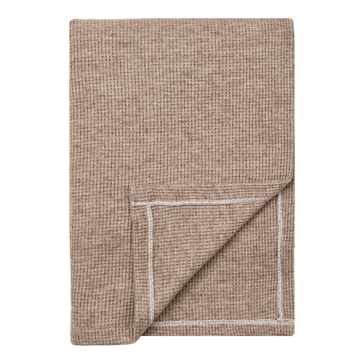 Plaid Puno – Taupe, 130 × 156 cm