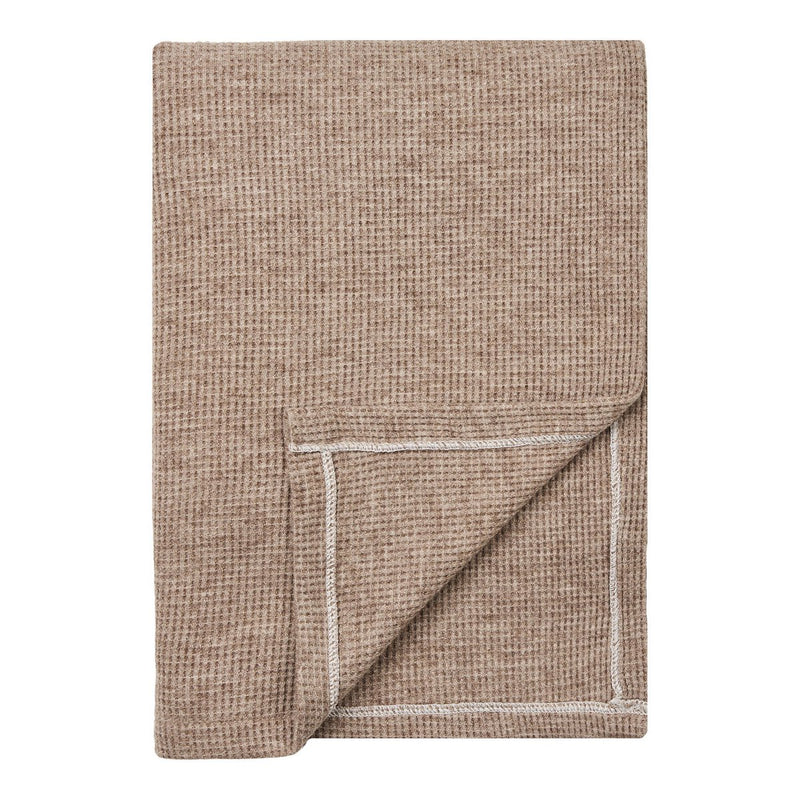 Plaid Puno – Taupe, 130 × 156 cm