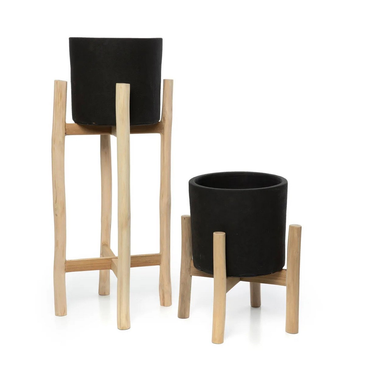 Pflanzständer Charcoal High – Nahaufnahme des Materials
