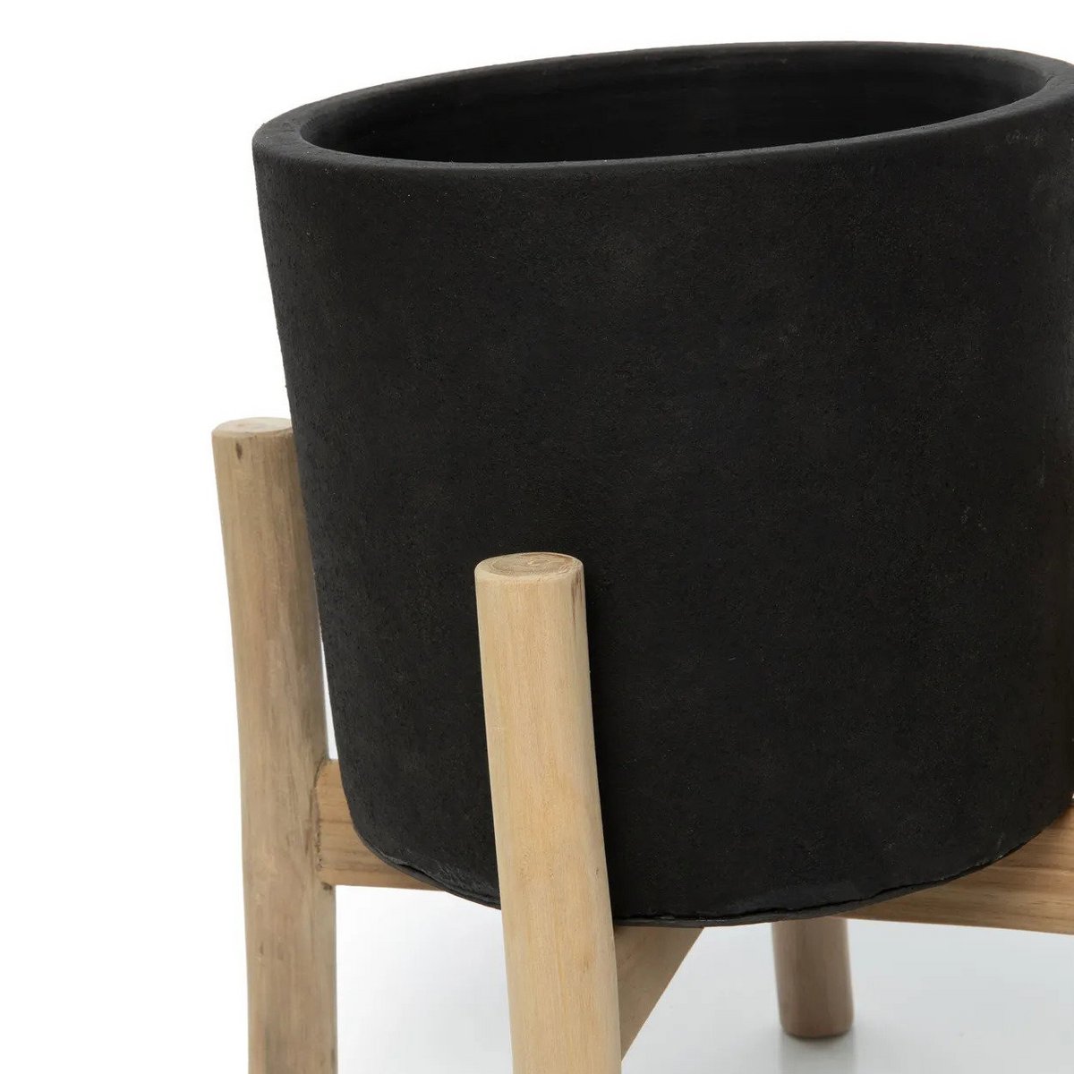 Pflanzständer Charcoal Low – Nahaufnahme des Materials