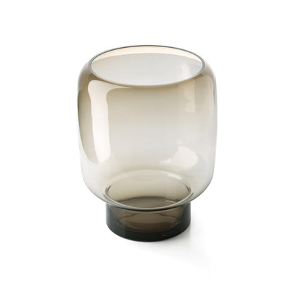 Vase Smoky Cube – Detailaufnahme der Oberfläche