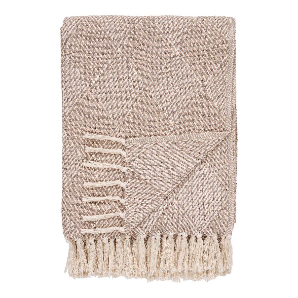 Plaid Bursa – Taupe, 130 × 180 cm