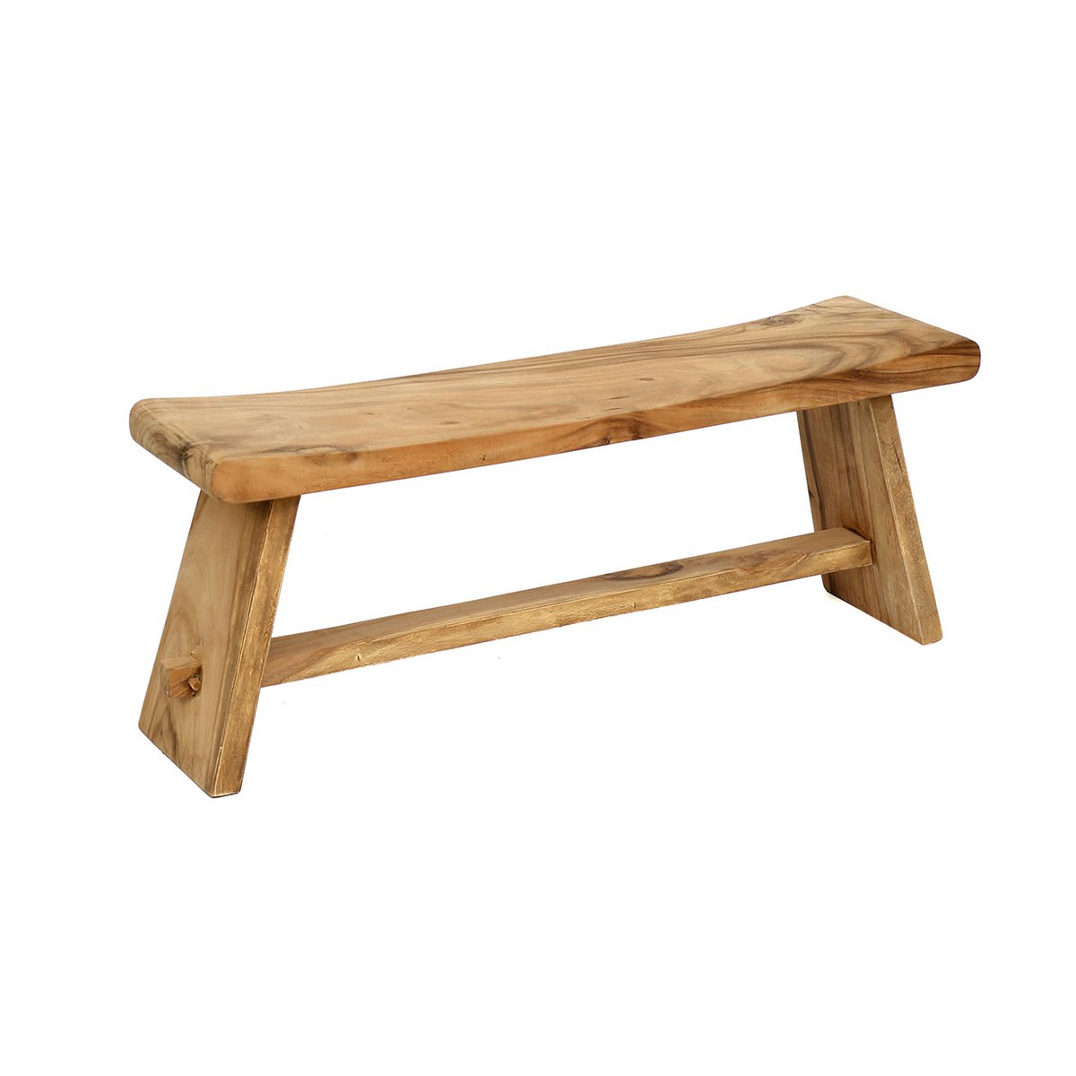 Sitzbank Suar – Massivholz Natur, 120 cm, aus Suar-Massivholz