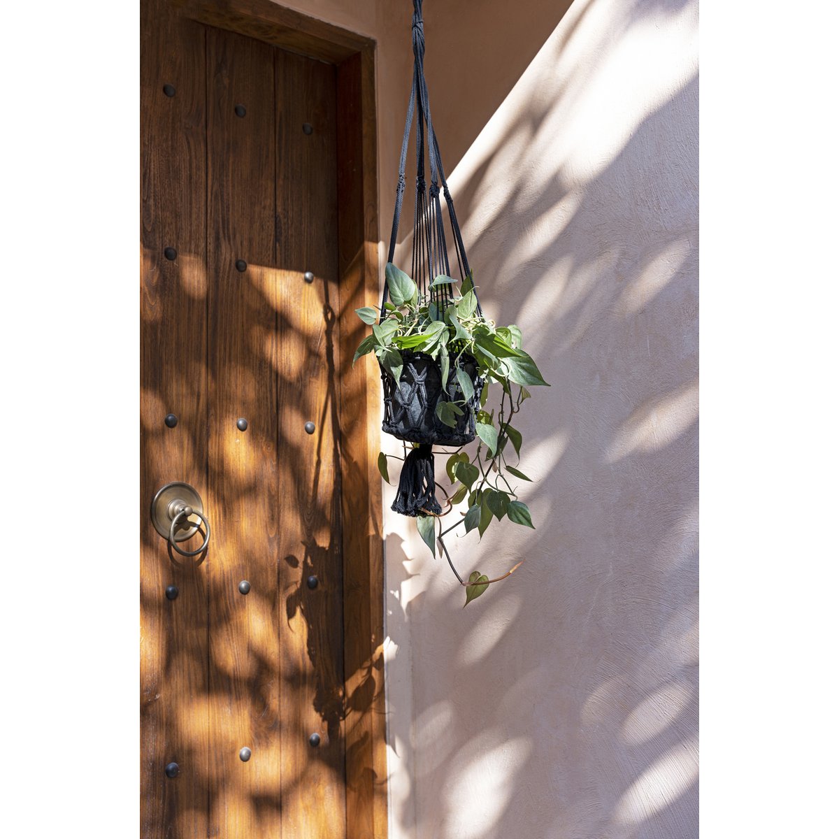 Makramee Pflanzenampel – im Größenvergleich