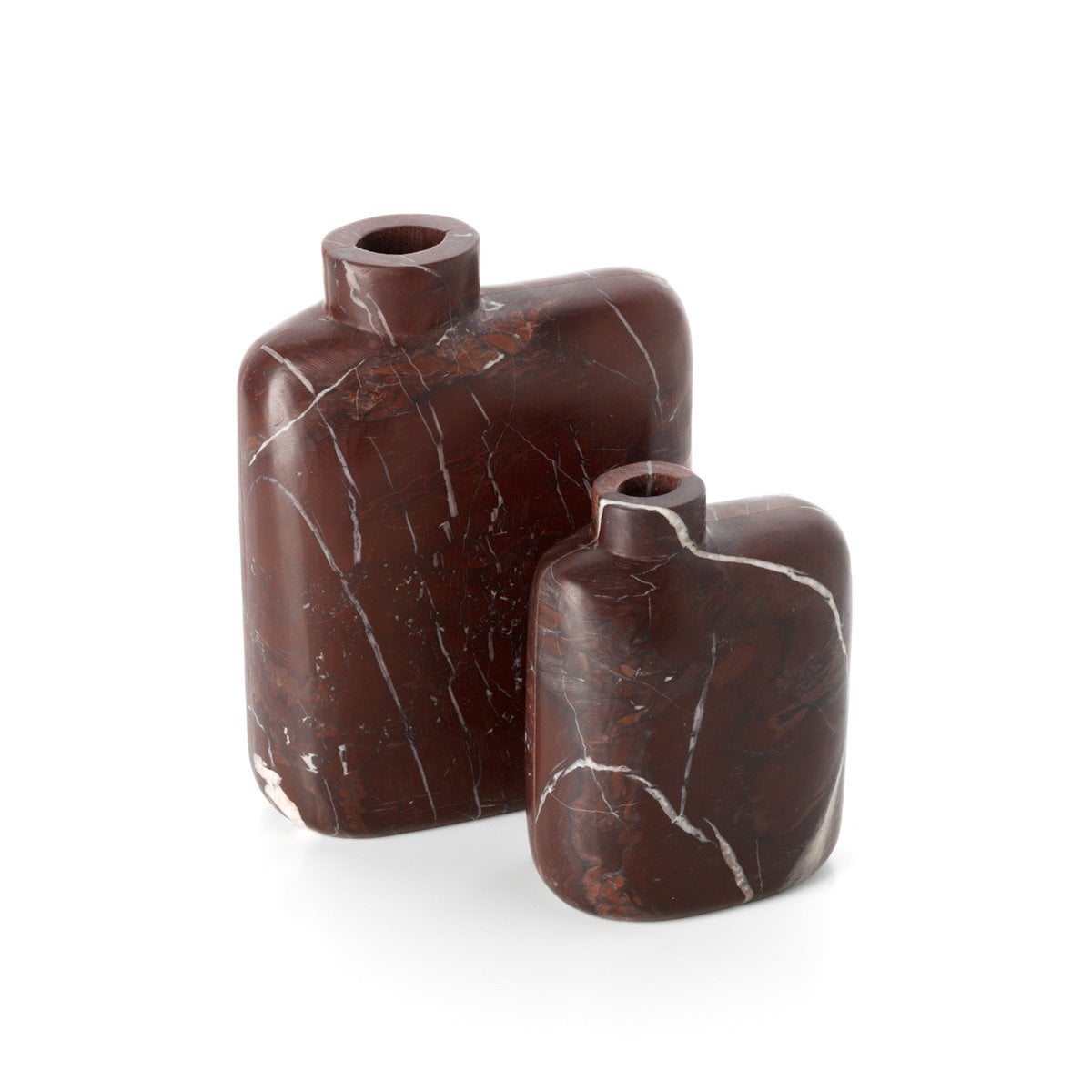 Marmorvase Rosso Levanto – seitliche Ansicht