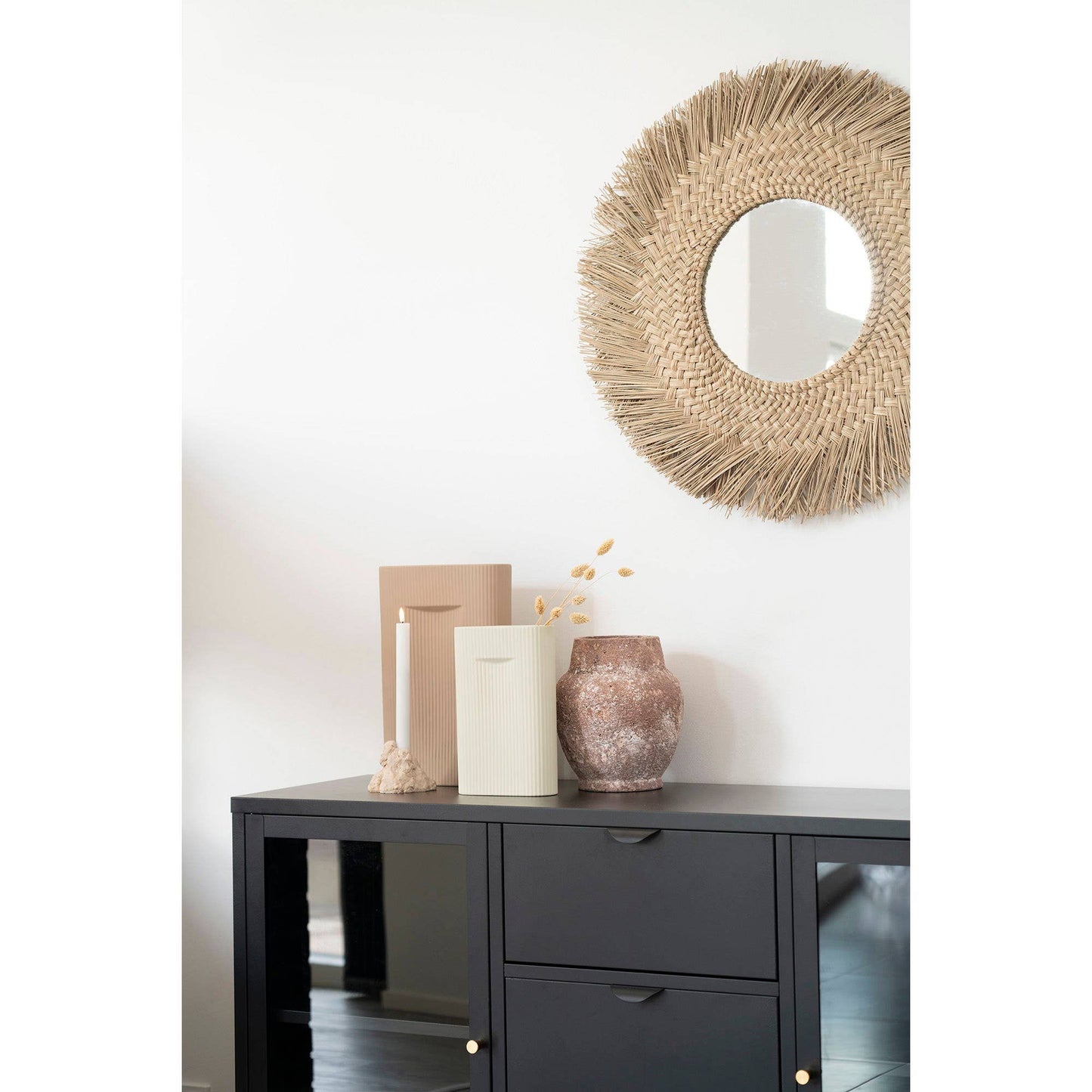 Vase Grau